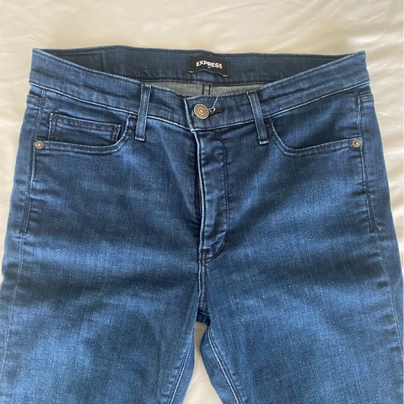 Express Women’s Mid Rise Boot Denim Jeans 10R/10R - Picture 5 of 6